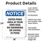 Signmission Enter Pond Area At Your Own Risk, 18 in W x Rectangle, Aluminum OS-2PACK-NS-A-1824-V-12082 - alternate 2